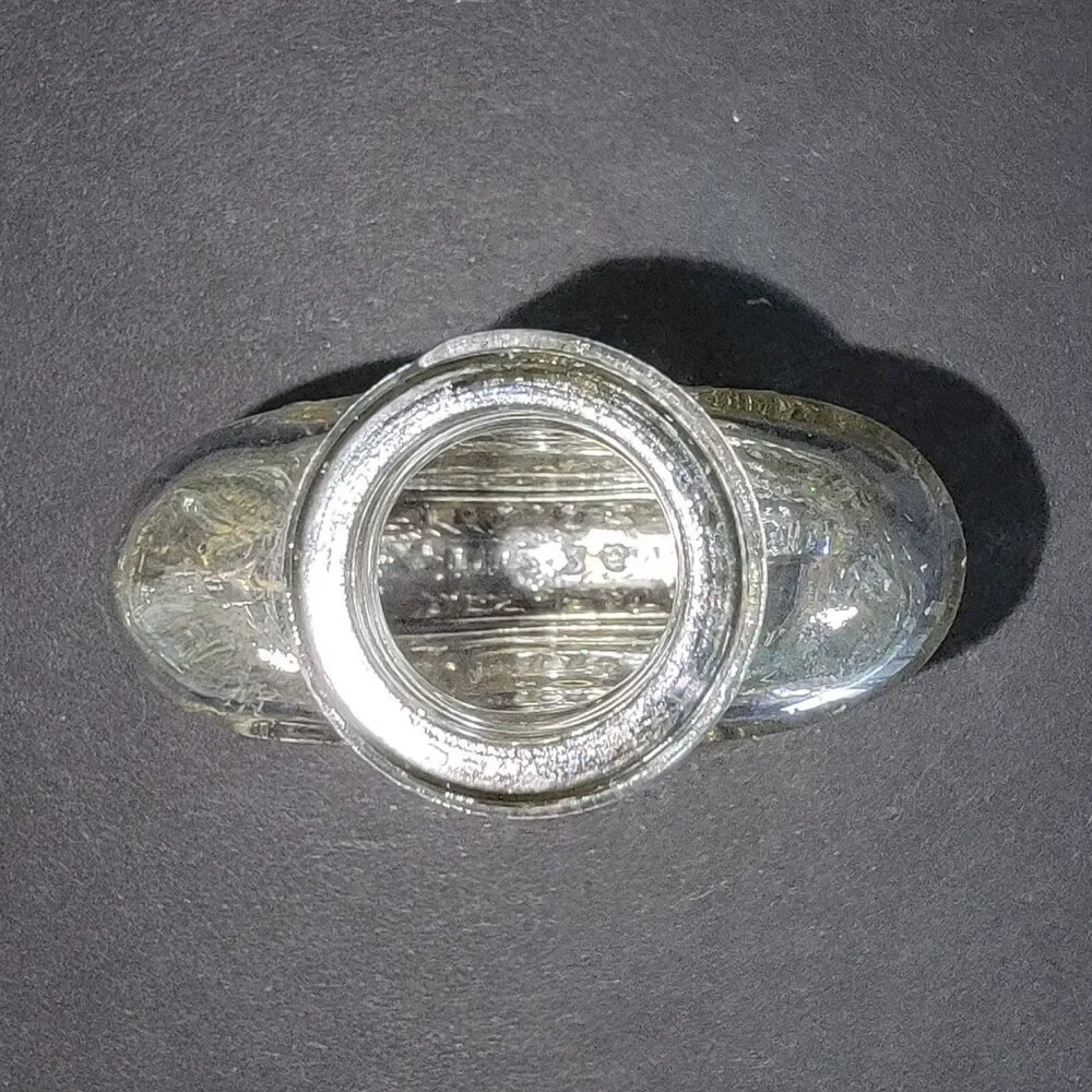 Vintage Art Deco Style Cosmetics Type Bottle Dermetics Embossed 1 Fl Oz 1926